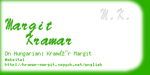 margit kramar business card